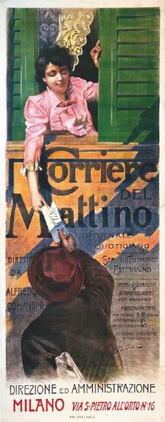 CORRIERE DEL MATTINO  - Auction Vintage Posters - Digital Auctions