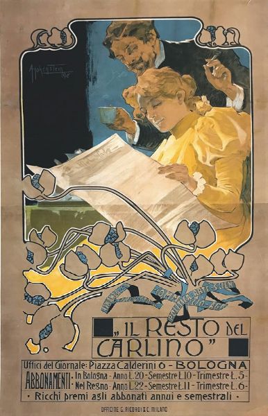 IL RESTO DEL CARLINO&  BOLOGNA  - Auction Vintage Posters - Digital Auctions