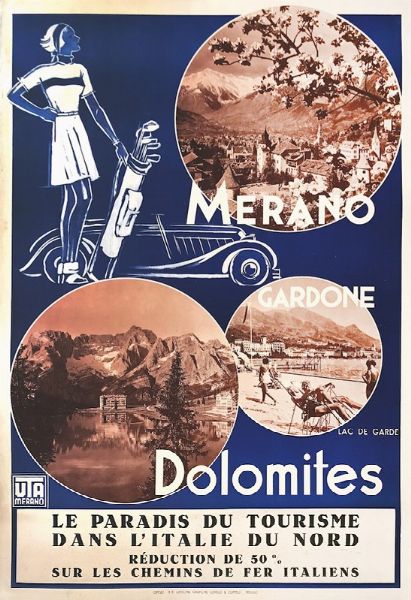 MERANO / GARDONE / DOLOMITES  - Auction Vintage Posters - Digital Auctions