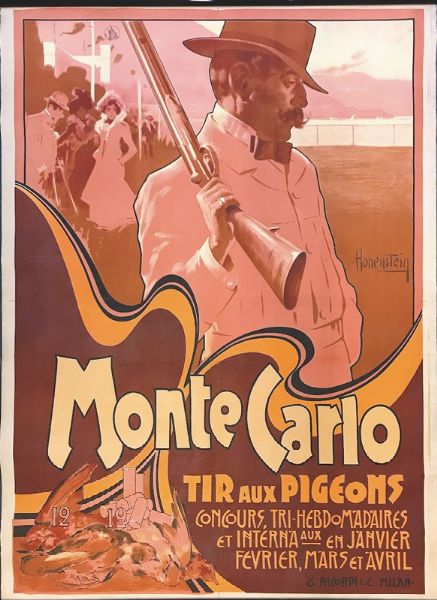 MONTE-CARLO, TIR AUX PIGEONS  - Auction Vintage Posters - Digital Auctions