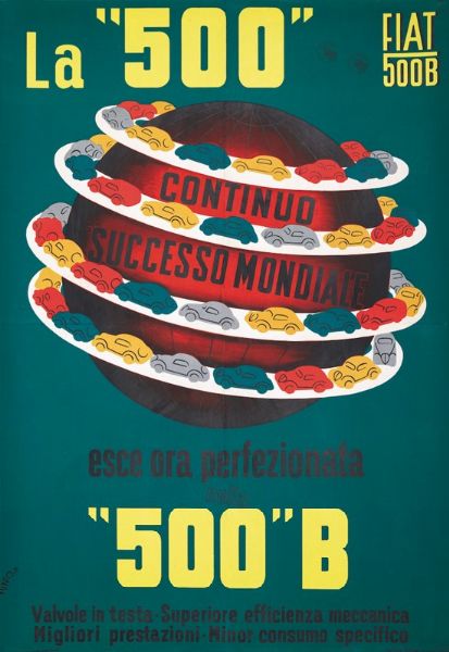LA 500 ESCE ORA PERFEZIONATA&  500B&  - Auction Vintage Posters - Digital Auctions