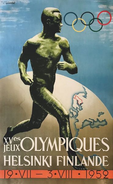 XV.ES JEUX OLYMPIQUES / HELSINKI, FINLAND  - Auction Vintage Posters - Digital Auctions