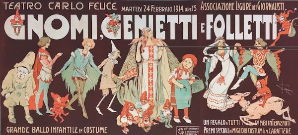GNOMI, GENIETTI E FOLLETTI / TEATRO CARLO FELICE&  GENOVA  - Auction Vintage Posters - Digital Auctions