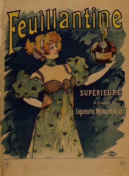 FEUILLANTINE, SUPERIEURE A TOUS LES LIQUEURS MONASTIQUES  - Auction Vintage Posters - Digital Auctions