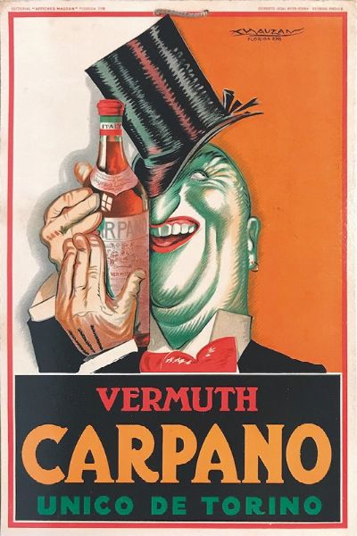 VERMUTH CARPANO UNICO DE TORINO  - Auction Vintage Posters - Digital Auctions