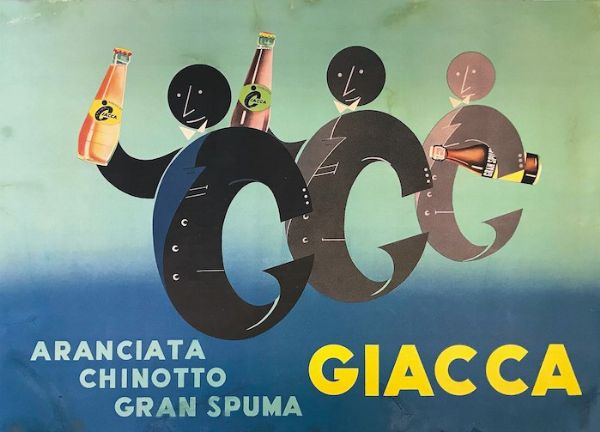 ARANCIATA, CHINOTTO, GRANSPUMA GIACCA  - Auction Vintage Posters - Digital Auctions