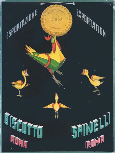 ESPORTAZIONE-EXPORTATION / BISCOTTO SPINELLI, ROMA  - Auction Vintage Posters - Digital Auctions