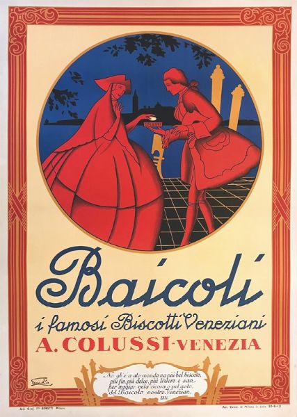 BAICOLI, I FAMOSI BISCOTTI VENEZIANI&  COLUSSI  - Auction Vintage Posters - Digital Auctions