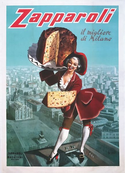 ZAPPAROLI, IL PANETTONE DI MILANO  - Auction Vintage Posters - Digital Auctions