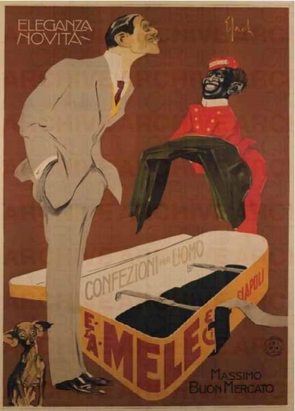 E. & A. MELE & C. NAPOLI, CONFEZIONI PER UOMO MASSIMO BUON MERCATO  - Auction Vintage Posters - Digital Auctions