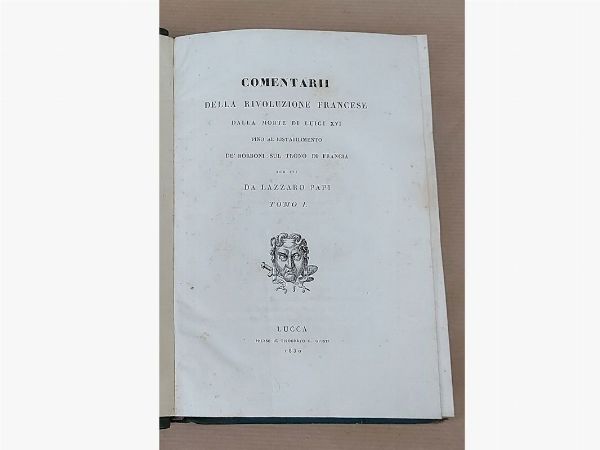 Comentarii della Rivoluzione francese  - Auction Old books - Digital Auctions