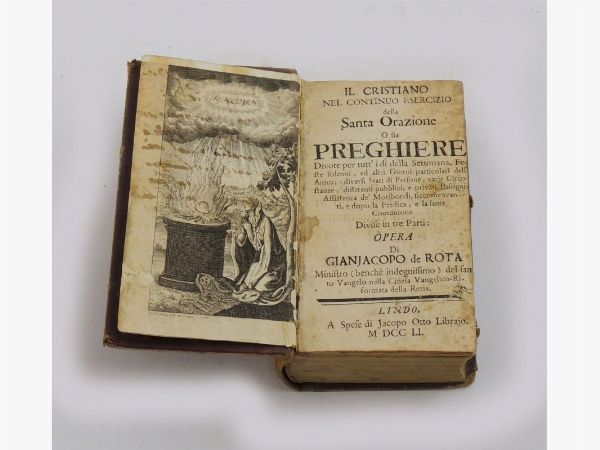 Il Cristiano nel continuo esercizio della santa orazione o sia Preghiere  - Auction Old books - Digital Auctions