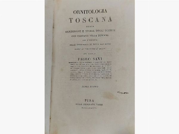 Ornitologia toscana  - Auction Old books - Digital Auctions