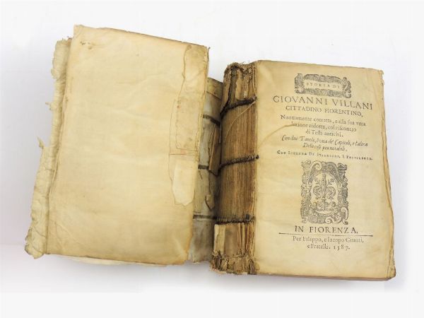 Storia di Giovanni Villani cittadino fiorentino  - Auction Old books - Digital Auctions