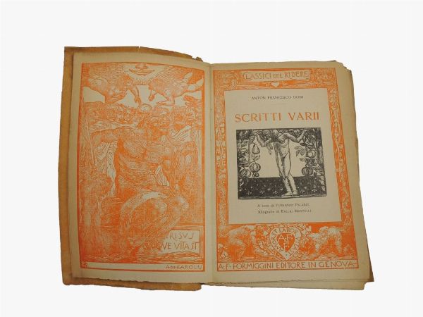 Lotto di libri d'epoca: tre edizioni italiane del XIX-XX secolo  - Auction Old books - Digital Auctions