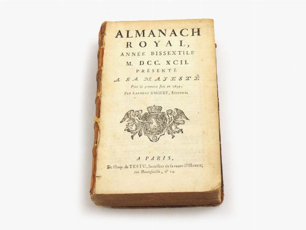 Almanach Royal  - Auction Old books - Digital Auctions