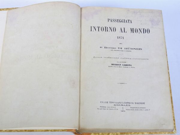 Passeggiata intorno al mondo 1871  - Auction Old books - Digital Auctions