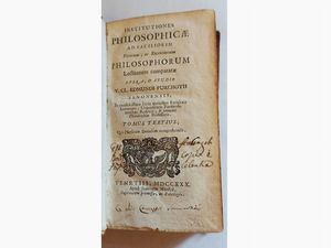 Institutiones philosophicae ad faciliorem veterum  - Auction Old books - Digital Auctions