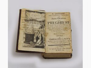Il Cristiano nel continuo esercizio della santa orazione o sia Preghiere  - Auction Old books - Digital Auctions
