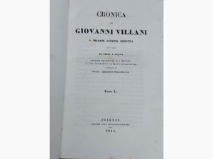 Cronica di Giovanni [Matteo e Filippo] Villani  - Auction Old books - Digital Auctions