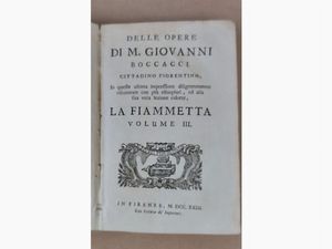 Delle opere di M. Giovanni Boccacci cittadino fiorentino  - Auction Old books - Digital Auctions