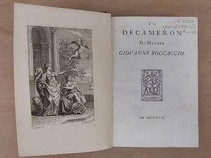 Il Decameron di Messer Giovanni Boccaccio Del 1527  - Asta Libri Antichi - Digital Auctions