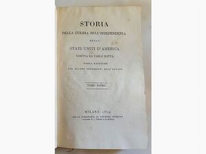 Storia della guerra dell'indipendenza degli Stati Uniti d'America  - Auction Old books - Digital Auctions