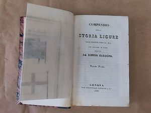 Compendio della Storia ligure  - Auction Old books - Digital Auctions