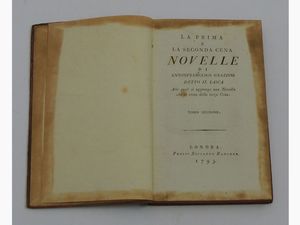 La prima e la seconda Cena: Novelle  - Auction Old books - Digital Auctions