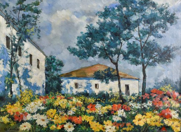 Casa con giardino in fiore  - Asta 86 ASTA DI ARTE MODERNA E CONTEMPORANEA - Digital Auctions