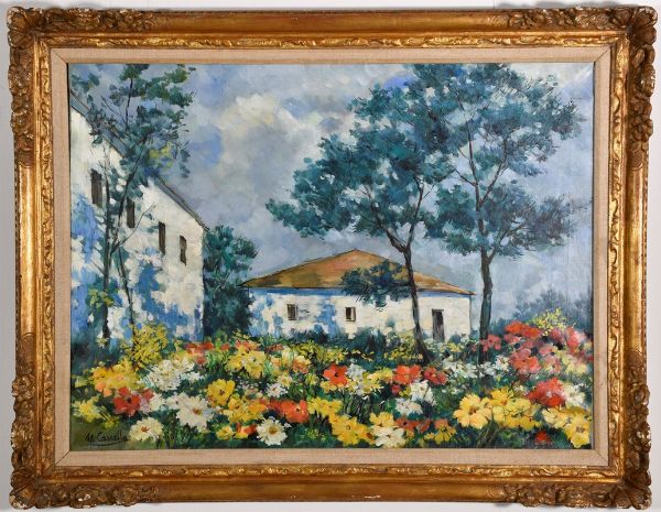 Casa con giardino in fiore  - Asta 86 ASTA DI ARTE MODERNA E CONTEMPORANEA - Digital Auctions