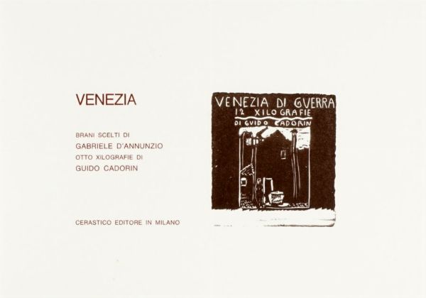 Venezia [...]. Otto xilografie di Guido Cadorin.  - Auction Graphics & Books - Digital Auctions