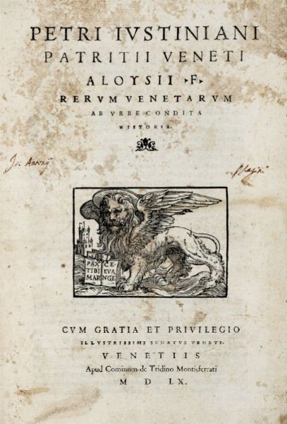 Rerum Venetarum ab urbe condita historia.  - Auction Graphics & Books - Digital Auctions