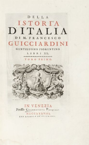 Della istoria d'Italia [...] Tomo primo (-secondo),  - Auction Graphics & Books - Digital Auctions