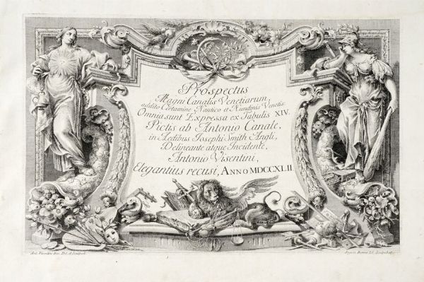 Urbis Venetiarum Prospectus Celebriores, ex Antonii Canal Tabulis XXXVIII. Aere expressi ab Antonio Visentini.  - Auction Graphics & Books - Digital Auctions