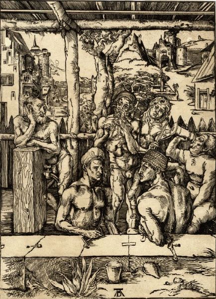 Drer Albrecht : Il bagno degli uomini.  - Auction Graphics & Books - Digital Auctions