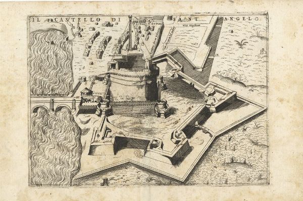 Il castello di Sant'Angelo.  - Auction Graphics & Books - Digital Auctions
