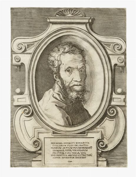 Ritratto di Michelangelo Buonarroti.  - Auction Graphics & Books - Digital Auctions