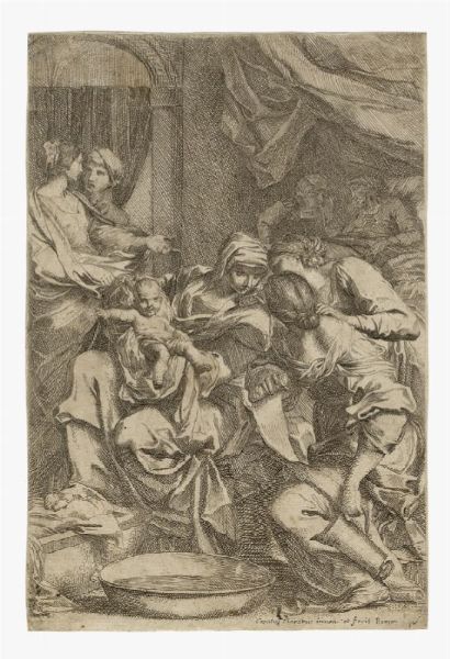 Maratta Carlo : La nascita della Vergine / Matrimonio mistico di Santa Caterina.  - Auction Graphics & Books - Digital Auctions