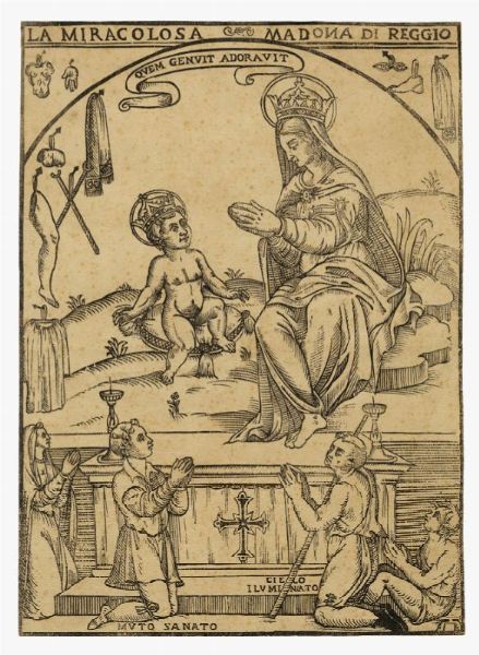 La miracolosa Madona di Reggio/quem genuit adoravit.  - Auction Graphics & Books - Digital Auctions