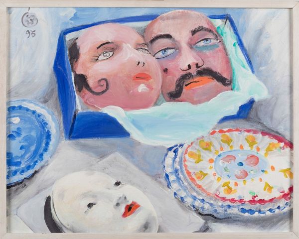 Still life with three masks, 1993  - Auction Modern and Contemporary Art | Cambi Time - Digital Auctions