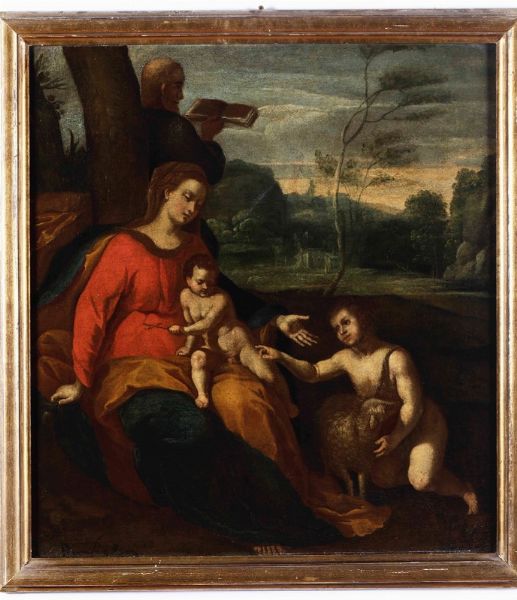 Sacra Famiglia con San Giovanino  - Auction Old Masters | Cambi Time - Digital Auctions