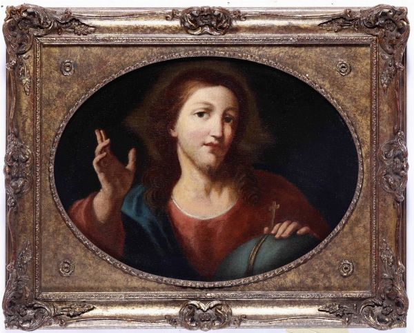 De Mura Francesco : Salvator Mundi  - Auction Old Masters | Cambi Time - Digital Auctions