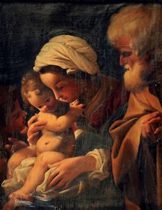 Sacra Famiglia con San Giovannino  - Asta Dipinti Antichi | Cambi Time - Digital Auctions