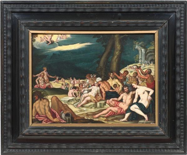 Baccanale con dei e fauno  - Auction Important Old Masters Paintings - Digital Auctions