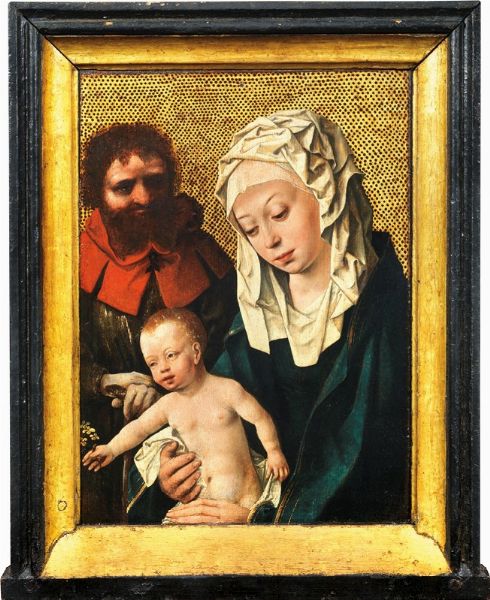 Sacra Famiglia (Madonna col Bambino e San Giuseppe)  - Auction Important Old Masters Paintings - Digital Auctions
