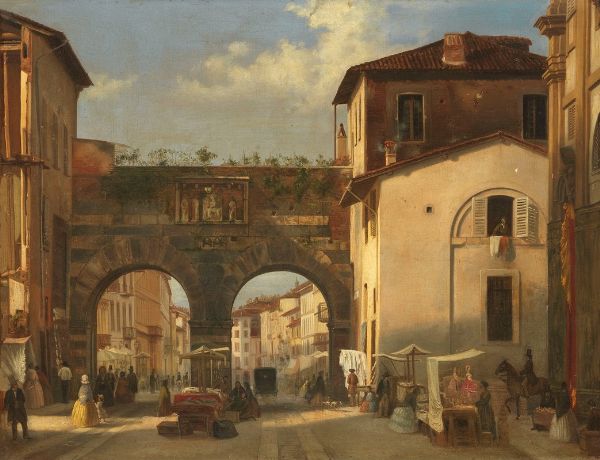 Archi di Porta Nuova a Milano  - Auction Important Old Masters Paintings - Digital Auctions