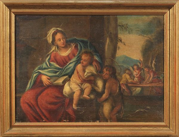 Madonna col Bambino e San Giovannino  - Auction Important Old Masters Paintings - Digital Auctions