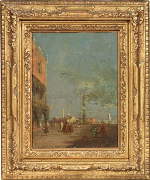 Veduta della Piazzetta verso San Giorgio Maggiore  - Auction Important Old Masters Paintings - Digital Auctions