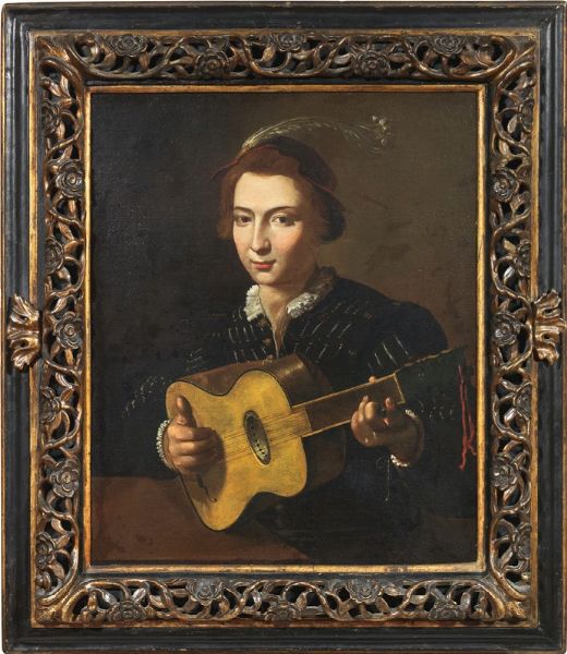 Musico (Suonatore di chitarra)  - Auction Important Old Masters Paintings - Digital Auctions